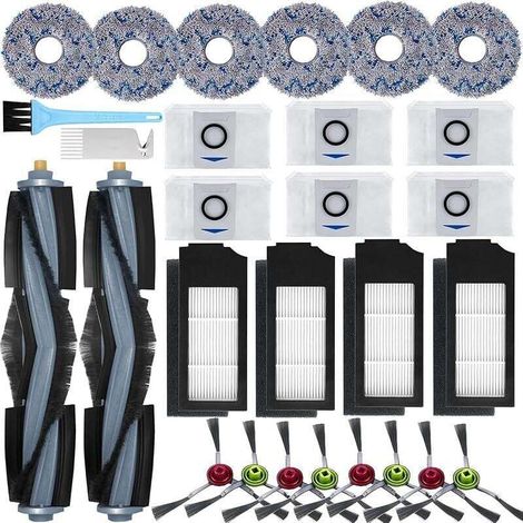 Accessories for Ecovacs Deebot X1 Omni / X1 e Omni / X1 Turbo Vacuum Cleaner, 2 Main Brushes, 8 Side Brushes, 6 Serp (1/4)