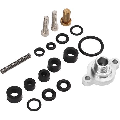 Kraftstoffdruckfeder-Reparatursatz mit Dichtung DD-9H323-7.3, kompatibel mit Ford 7.3L Powerstroke Diesel (99-03), silberfarben, abgedichtete Baugruppe (1/5)