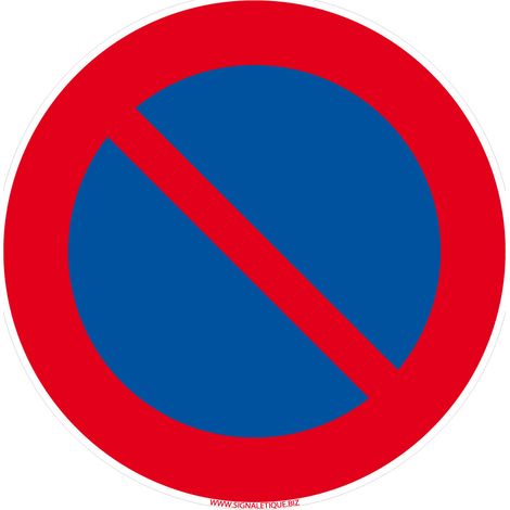 Panneaux de signalisation routière provisoires Panneaux de signalisation pas chers en Comacel - Interdit de stationner - Panneau classique