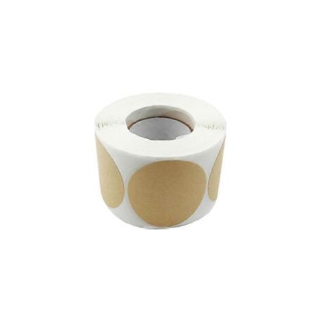 500 etiquetas redondas de 5 cm de diámetro, amarillas, autoadhesivas y removibles, fáciles de usar. - Crezuo
