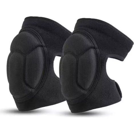 Two-part knee pad with thick, shock-resistant foam, L 48 cm, suitable for jogging and mountain biking. (1/5)