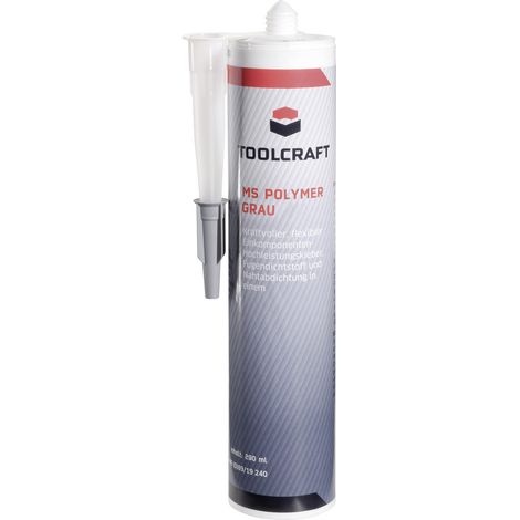 TOOLCRAFT MS POLYMER Klebe- und Dichtmasse Herstellerfarbe Grau MSP.K290G 290 ml
