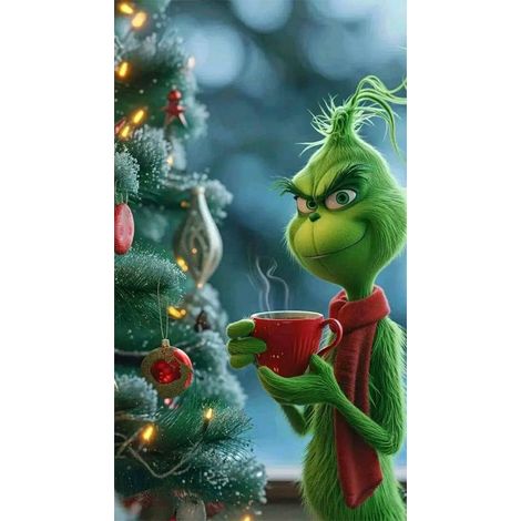 Rideau/drapeau de porte de Noël 2026, fond photo intérieur/extérieur avec motif monstre vert - 90 x 180 cm - LMGBJB-9