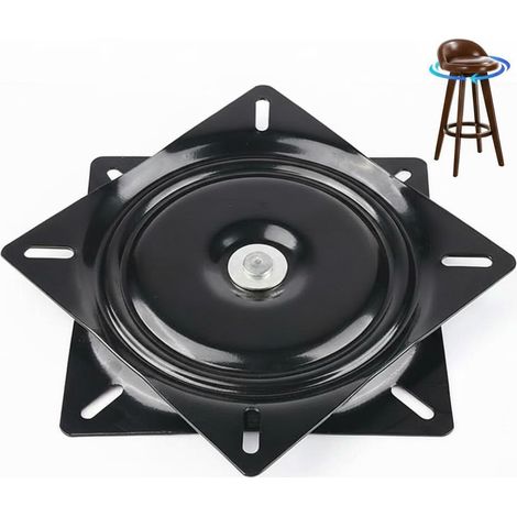 Table Tournante de Chaise Pivotante,Plateau Tournant à Roulement à Billes à 360 °,Remplacement pivotant Universel, 190 x 190 x 28 mm, pour Tabourets Tables Étagères TV (7.5inch) (1/5)