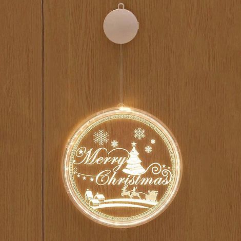 Décorations de Noël extérieures avec guirlandes lumineuses, guirlandes lumineuses 3D suspendues pour sapin de Noël, guirlande pour sapin de Noël intérieur et extérieur (1/5)