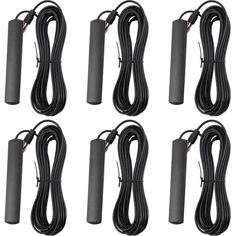 6X Ant-309 Antenne Autoradio - Voiture Universelle Antenne Radio Fm Patch Antenne Radio Noire Antenne 85-112Mhz 5M Câble (1/2)