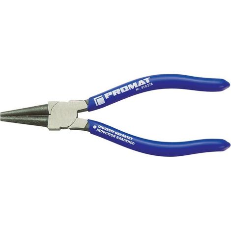 Pince à becs ronds longueur 140 mm tête polie revêtement en plastique (1/2)
