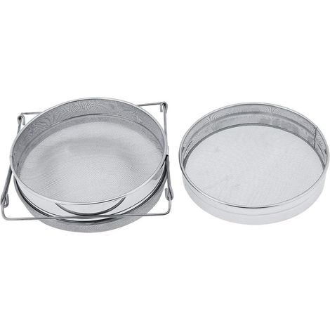 Fournitures d'épiculture pour aspirateur à filtre en acier inoxydable avec filtre à tamis pour Miel Double Apiculteur (1/5)