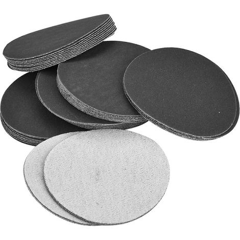 50 Stück Klett-Schleifscheiben 75 mm, Schleif- und Polierpapierpads, Schleifpapier (Nr. 400)