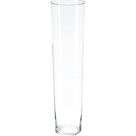 Atmosphera – Vase en verre transparent 70 cm – Forme conique élégante – Diamètre 18 cm – Pour bouquets et compositions florales (1/5)