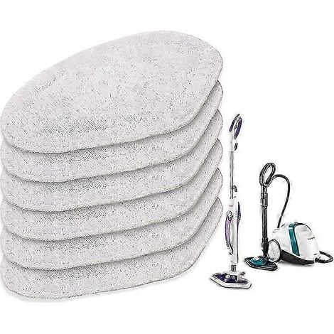Compatible avec les brosses Polti Vaportto Vaporforce SV440 SV450 SV400 SV420 Smart 100, lot de 6 têtes de balai lavables. (1/5)