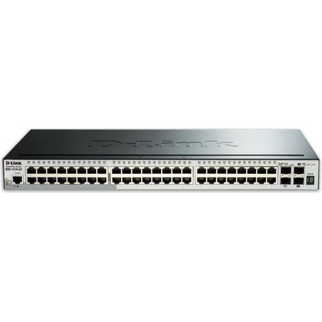 D-Link DGS-1510-52X/E – Schneller L3-Gigabit-Ethernet-Netzwerk-Switch, 48 Ports (1/3)