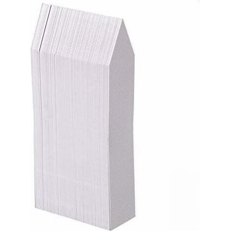 100 Stück Kunststoff-Pflanzenetiketten, weiße Kunststoff-Gartenetiketten 10x2cm (1/4)