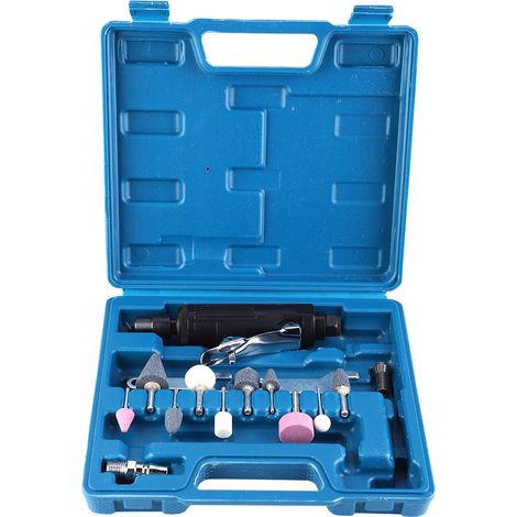Lot de 15 ponceuses pneumatiques, outil rotatif à air comprimé, polisseuse meuleuse die grinder, kit de ponçage et meulage pour atelier (1/5)