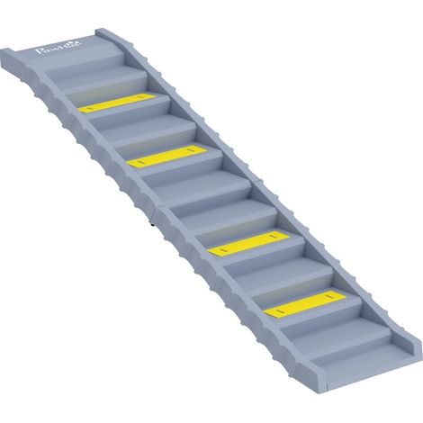Rampa plegable para perros de coche con 10 escalones antideslizantes 154x40 cm hasta 25 kg MODENUIT (1/5)