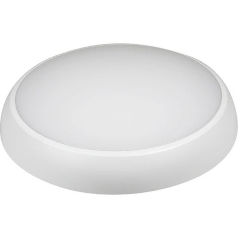 Plafonnier LED Rond 12/16W 100lm/W IP65 IK08 Blanc avec Module de Secours 3h + AT - SILAMP