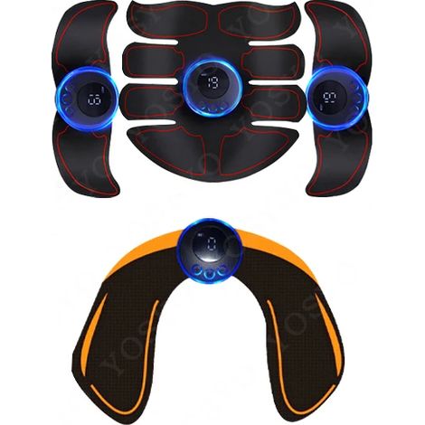 Neues wiederaufladbares EMS-Muskelstimulationsgerät, TENS-Elektrostimulator, therapeutische Massage zur Schmerzlinderung, digitales Meridian-Massagegerät für den ganzen Körper01234-AquaForge