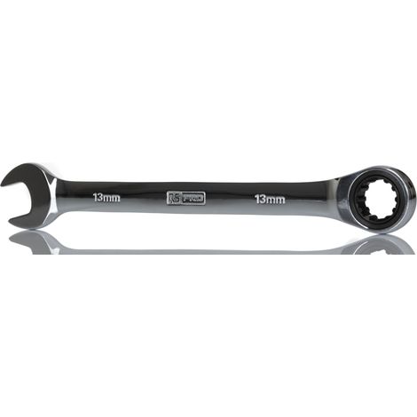 Clé mixte à cliquet 13 mm RS PRO en CRV ( Prix pour 1 ) (1/2)
