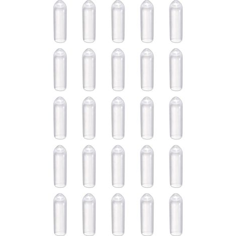 100 Embouts Caoutchouc 3mm - PVC Translucide - Protection Tiges et Boulons - Usage Industriel et Domestique - Diamètre 3mm (1/5)