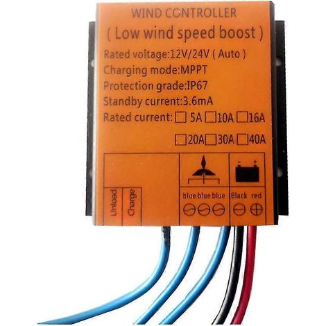 400 W Spannungsverstärkung Windregler 12 V 24 V Mppt Gleichrichter Windladeregler für Turbinengenerator niedrige Windgeschwindigkeit (1/5)