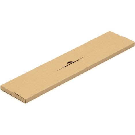 50 Faltschachteln 530 x 120 x 10 mm Post Versandkartons Wellpappe Kartons braun (1/4)
