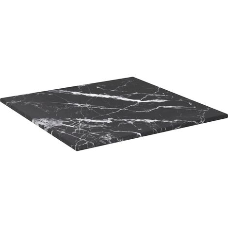 Maison Exclusive - Tischplatte Schwarz 30x30 cm 6 mm Hartglas in (1/5)