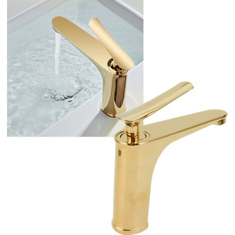 Einloch-Kupferarmatur mit Warm- und Kaltwasseranschluss für Waschbecken, Badezimmer, Hotel G9/16 (1/5)