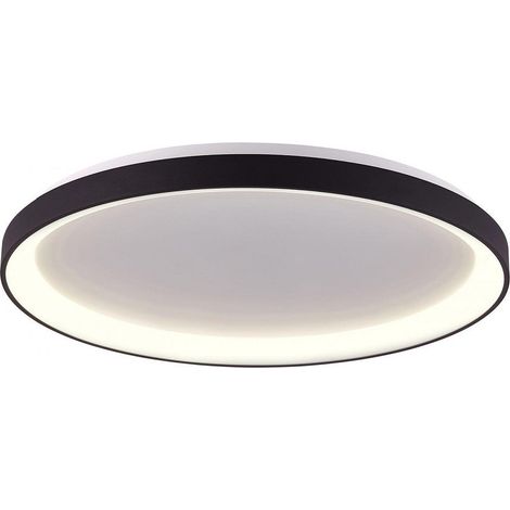 Plafoniera Moderna Tonda Led Cct 60 W 3000k 4000k Soffitto Lampada Parete 80 Cm Noir