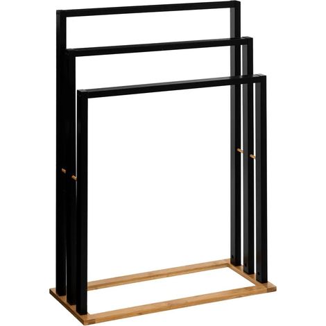Porta asciugamani naturéo su gambe nero - 5five (1/2)