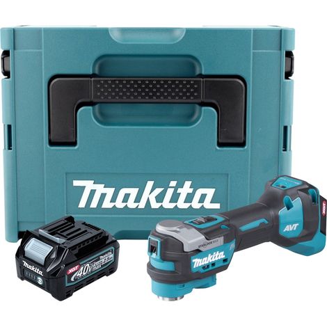 Makita TM 001 GD101 Herramienta multifunción sin cable 40 V máx. Starlock Max Brushless + 1x batería recargable 2,5 Ah + Makpac - sin cargador