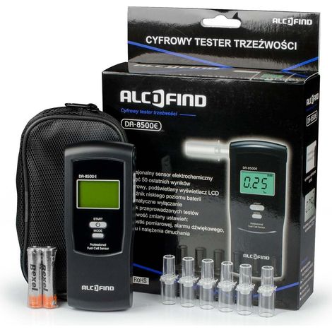 Elektrochemischer Alkoholtester DA 8500E + Mundstücke