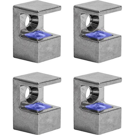 Supports en verre en alliage de Zinc, 4-087 Soie argentée (1/3)