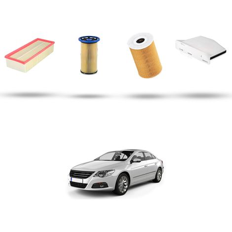Kit tagliando 4 filtri compatibile con Vw CC (358) 2.0 TDI 125kw Dal 2012 (1/5)