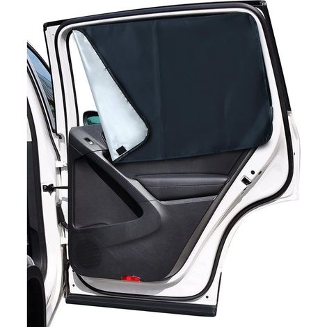 Car Sun Shade Baby Car Sun Shade Curtain with Magnets Reflects and Absorbs UV and Sunlight Rear Side Window 2 Pack (1/5)