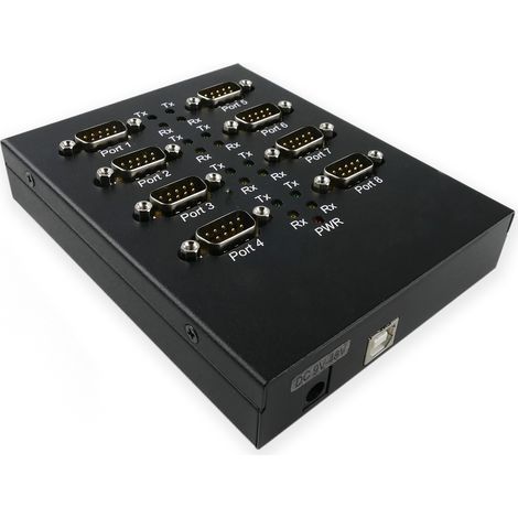 BeMatik - Adaptateur USB vers RS232 Titan 8 ports série et montage sur rail DIN (1/5)