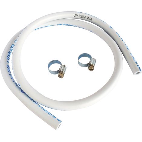 Tuyau flexible caoutchouc pour gaz butane propane – Longueur 1,5 mètre – Installation sécurisée avec colliers de serrage