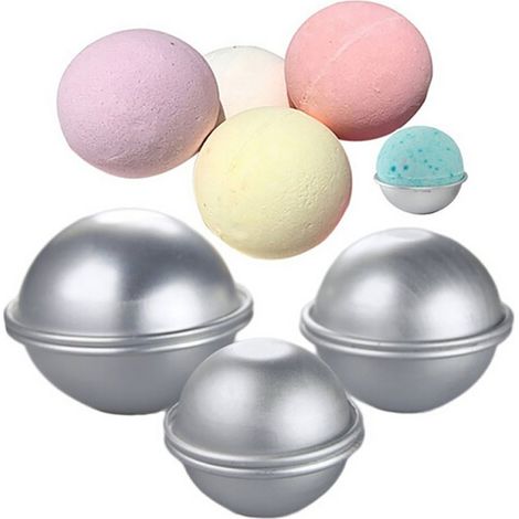 Moule À Gâteau En Forme De Boule - Aluminium - Démoulage Facile - Pour Gâteaux 3D, Entremets Et Desserts Surgelés - Lot De 6 (1/5)