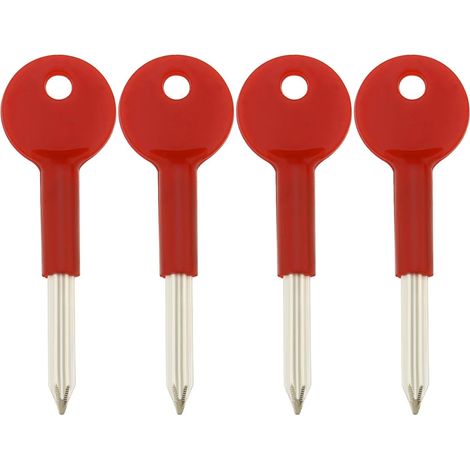 Security Bracket Bolt Keys for Door Window Locks Replacement Star Key 8cm Length Zinc Alloy Door Window Hardware (1/5)