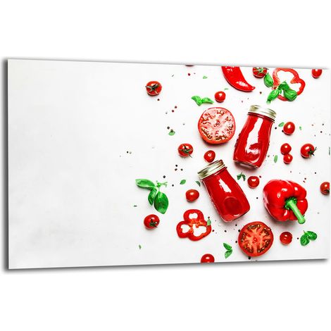 PLAQUE DE PROTECTION EN VERRE POUR CUISINIÈRE 80x52 PEPPER (1/5)