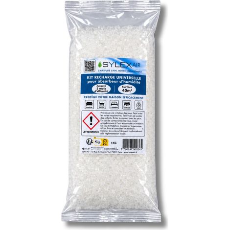 Recharge sachet individuelle 1kg pour absorbeur d'humidité
