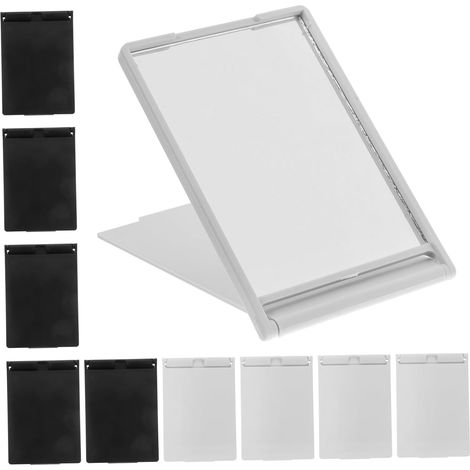 Lot de 10 Miroirs Rectangulaires Pliables, Noir Et Blanc, Léger, Pratique (1/5)