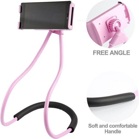 Support de téléphone original à suspendre autour du cou, support de téléphone de table de chevet, support universel multifonctionnel