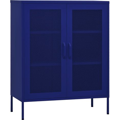 Armoire de rangement Bleu marine 80x35x101,5 cm Acier 4 (1/5)
