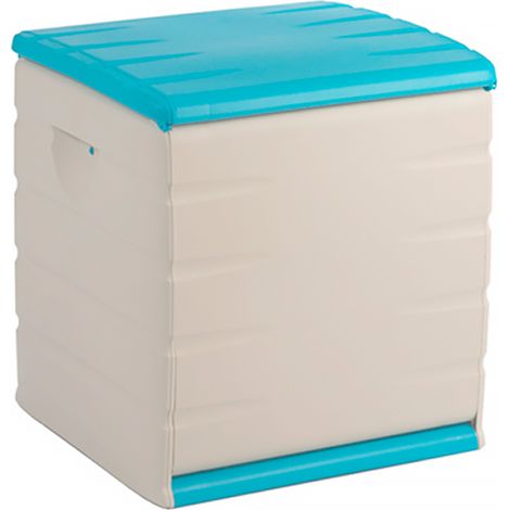 BAÚL RESINA 1 ESTANTE AZUL 60X61X53 CM (1/3)