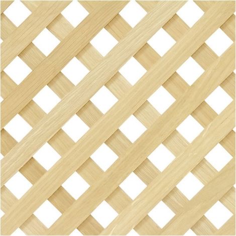 Croisillons chêne brut 18x18 – Dimensions 500x1140mm – Maille diagonale pour cloisons et habillages – Prêt à vernir – Fosun