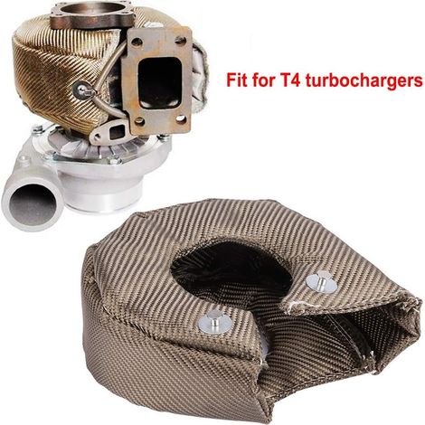 Ej.Life Couverture Turbo Couverture de protection thermique Barrière Couverture de chargeur Turbo pour turbocompresseurs T4 A (1/5)