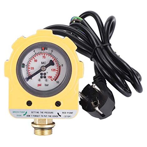 220V 010 bars Interrupteur Électronique Unité de Pressostat Réglable pour Pompe à Eau (Prise de l'EU) (1/5)
