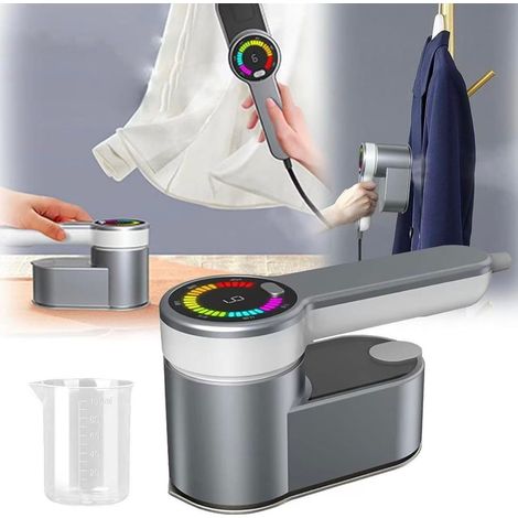 TrAdE Shop Traesio - Mini Ferro Da Stiro A Vapore Portatile Con Display Da Viaggio Rotante Piccolo Verticale - (1/5)