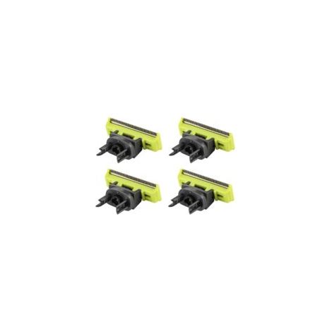 Philips – Lot de4 lames pour rasoir/tondeuse One Blade – Compatible avec modèles QP220/50 et QP2520 – Couleur vert et noir (1/4)