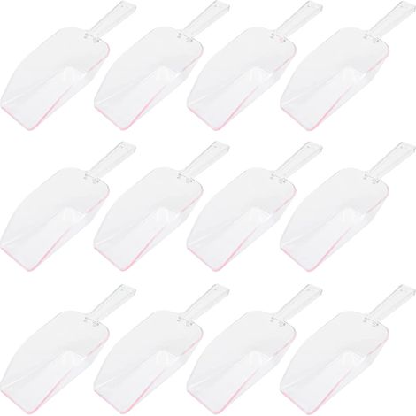 12 pinzas para servir, plástico transparente, diseño ergonómico, utensilios de cocina, buffet para fiestas (1/5)